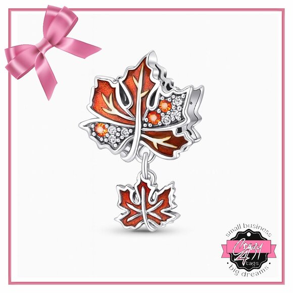 Maple Leaf 🍁 Charm - Picture 1 of 12